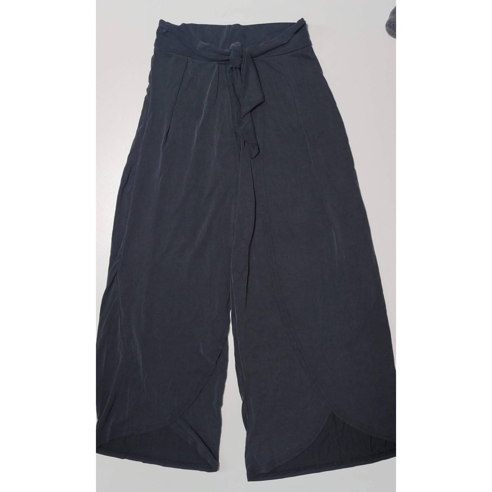 Bucket List Black Open Wrap Pants